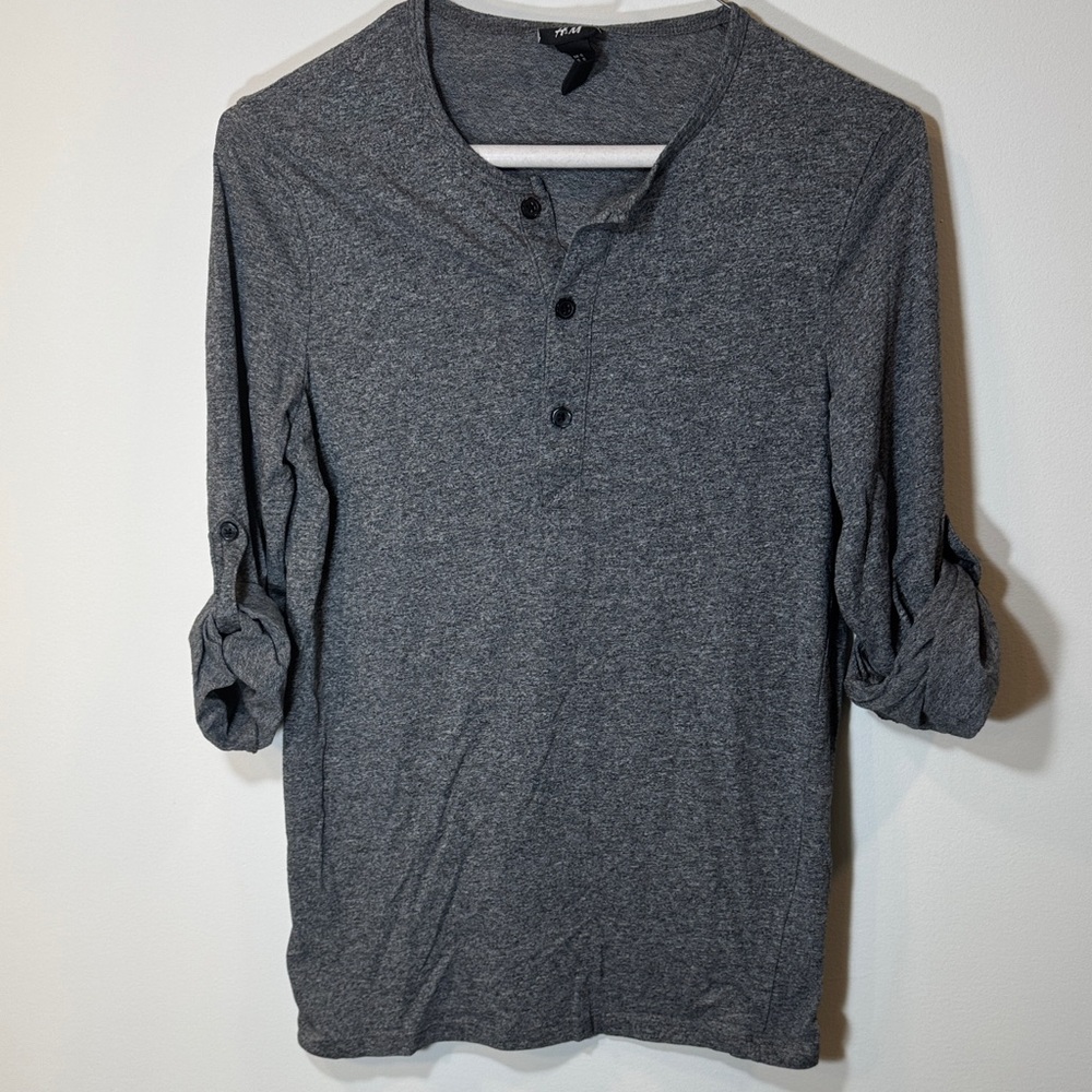 Gray Henley Shirt